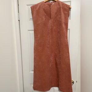 Mauve Faux suede dress
